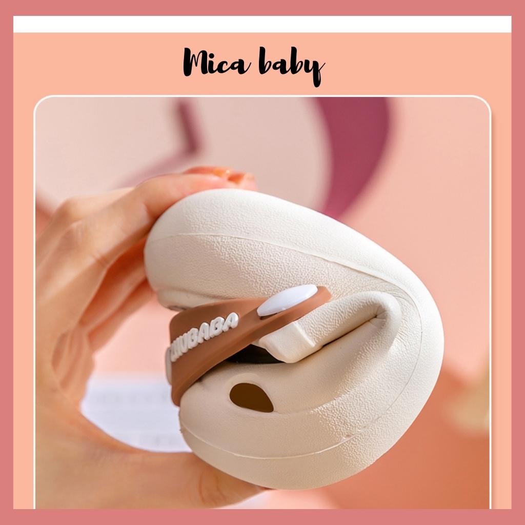Dép sục cho bé siêu nhẹ hình gấu nâu đáng yêu Mica Baby GD01