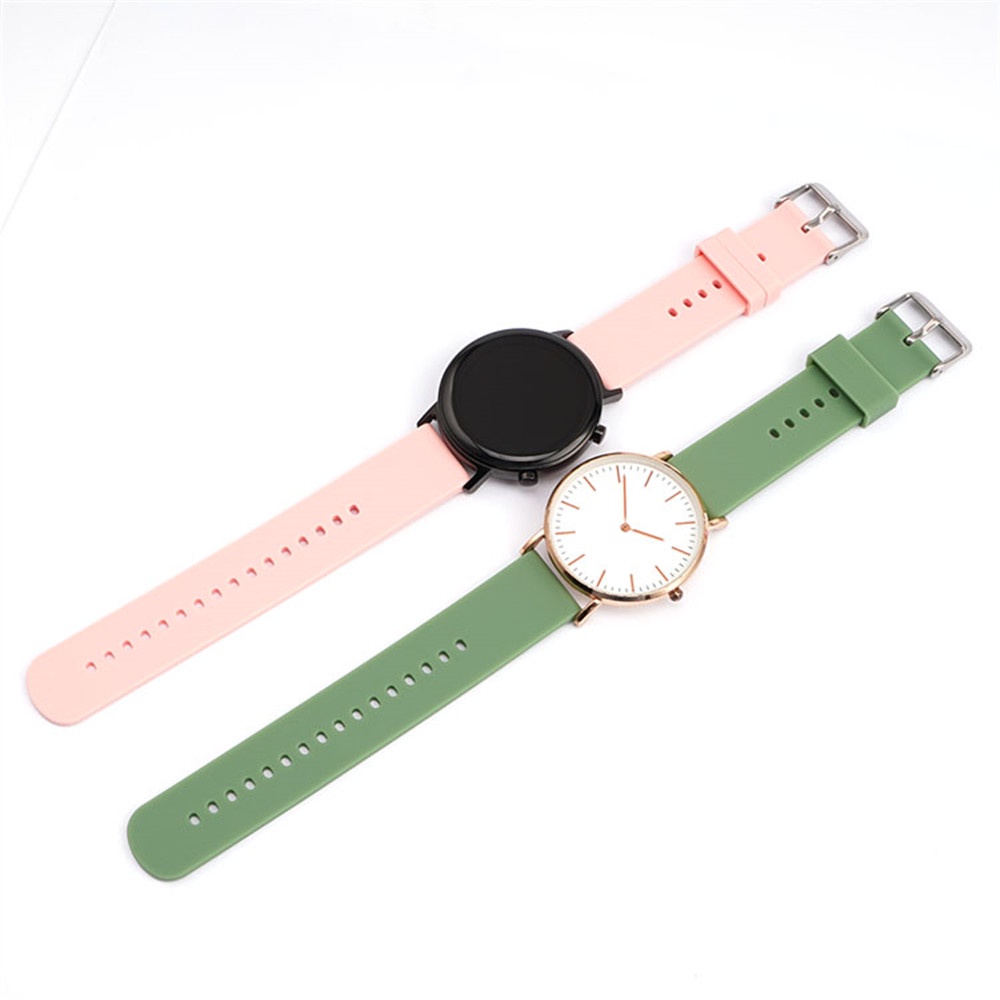 Dây Đeo Tay Thay Thế 20mm Bằng Silicon Cho Đồng Hồ Thông Minh Samsung Galaxy Watch 3 41mm 42mm Bnad Active 2 Gear S2