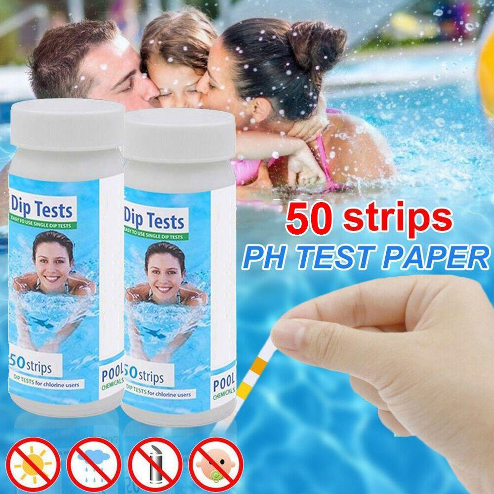 ROSE Set 50 Que Thử Clo Dip Bể bơi 3 Trong 1 Tiện Dụng