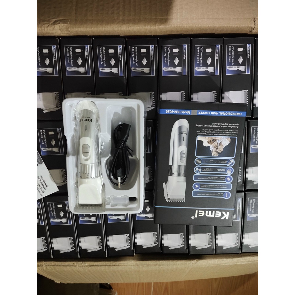 Tông Đơ Cắt Tóc, Máy Cắt Tóc Kemei 9020 Sạc Điện