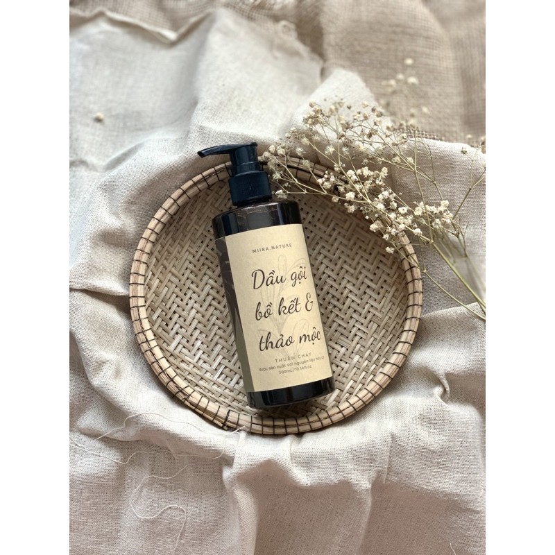 Dầu gội bồ kết cô đặc - Dầu gội thảo mộc thuần chay, giảm gàu, kích thích mọc tóc