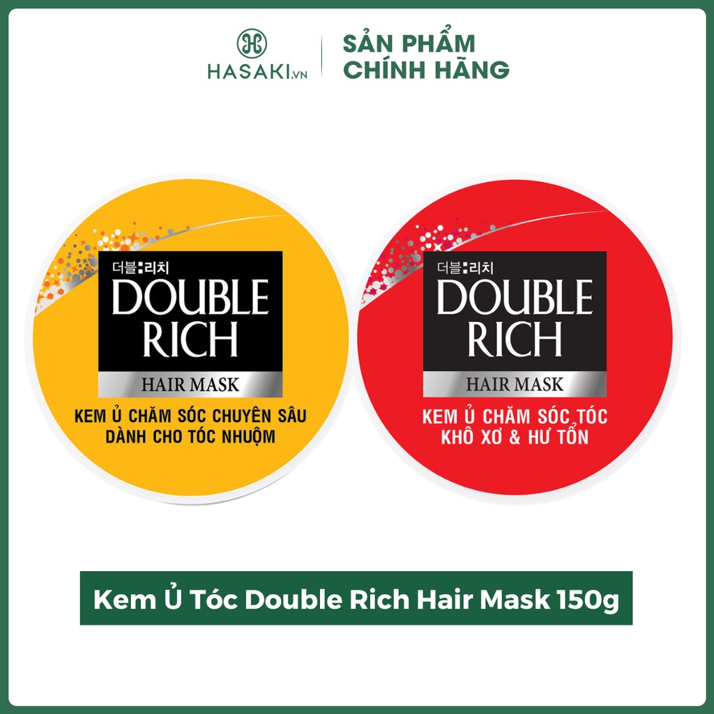 Kem Ủ Tóc Double Rich Chăm Sóc Tóc Hair Mask Damage 150g