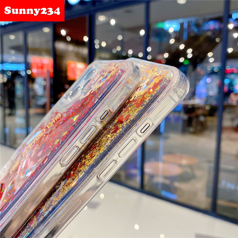 Ốp điện thoại kim tuyến hình thần tài Iphone 12 Mini Pro Max 11 Pro Max Iphone 6 7 8 Plus X Xs Max Xr