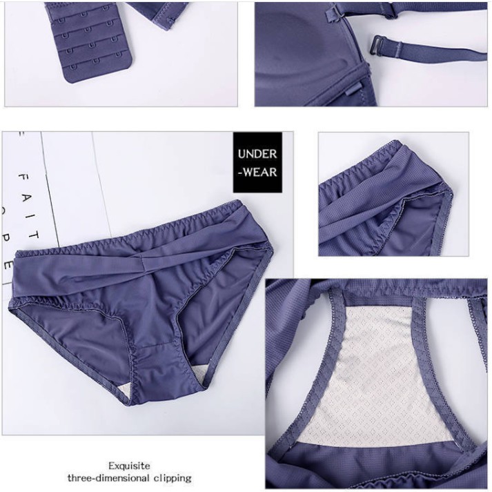 Bộ đồ lót Hoàng Oanh Underwear set nội y phụ nữ gồm quần áo tạo khe nâng đẩy ngực chất co dãn dễ chịu mã 8946 | BigBuy360 - bigbuy360.vn