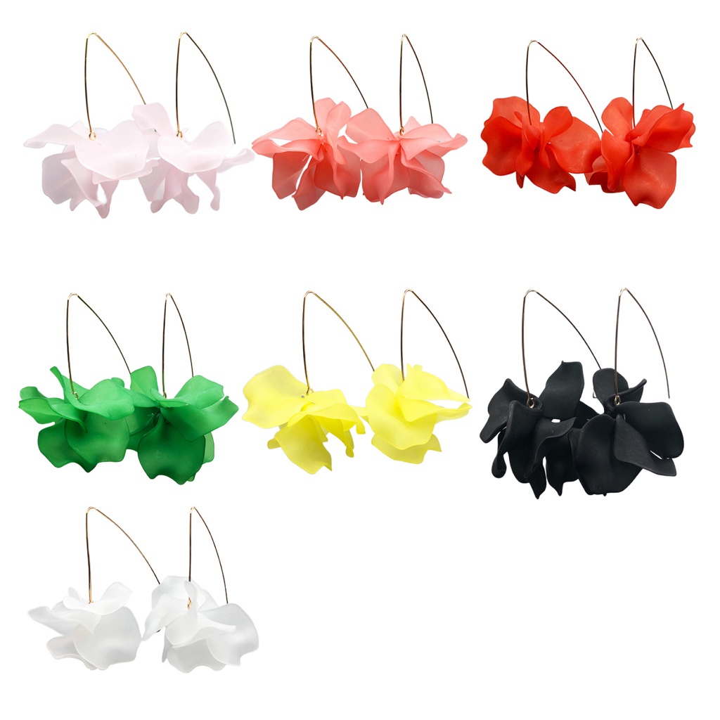 [Ts] Bông Tai Thả Dài Trang Trí Cỡ Lớn Trang Trí Tiệc Cưới Hàng Ngày Cho Nữ