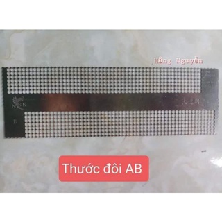 thước dùng cho tranh đính đá DIY 2 model A-C, thước đôi model A-B