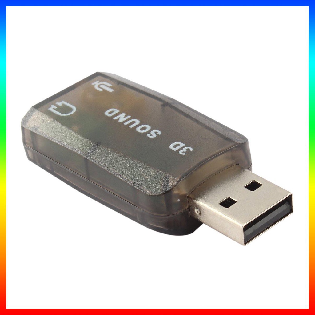 Đầu chuyển đổi cổng USB 2.0 sang mic và jack tai nghe tiện dụng