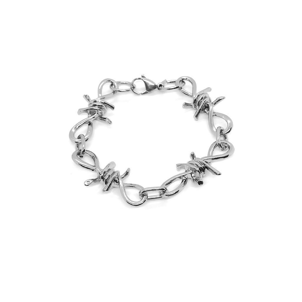 Vòng tay kẽm gai không phai màu phong cách harajuku cho nam và nữ 235053