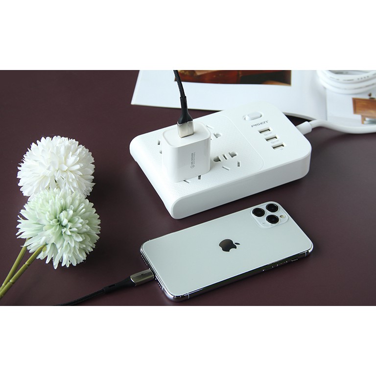 Bộ sạc nhanh 18W , U57chính hãng Remax cho Iphone, samsung, Quick Charge 3.0