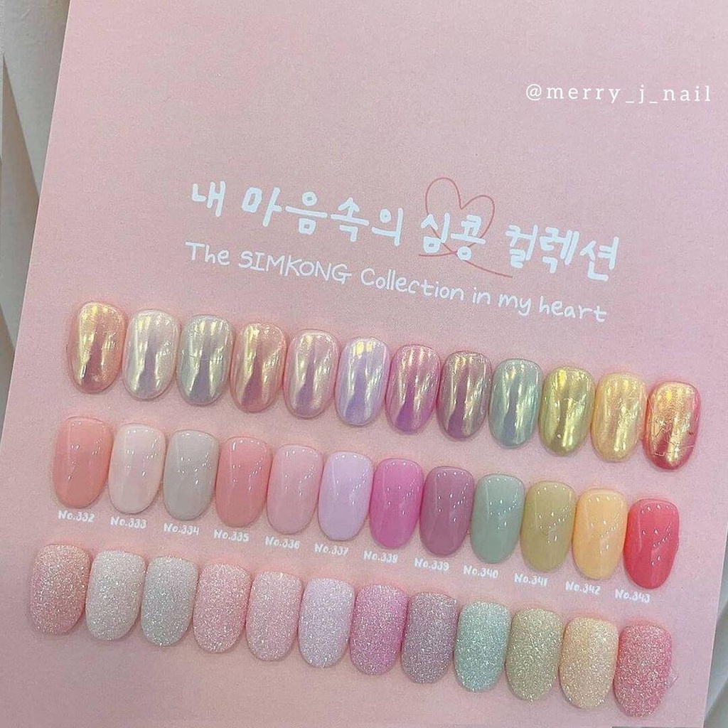 Sweet Candy Tách lẻ Set sơn thạch SimKong Searies 2021 Collection, Sơn Gel Thạch Hàn quốc, chai lẻ