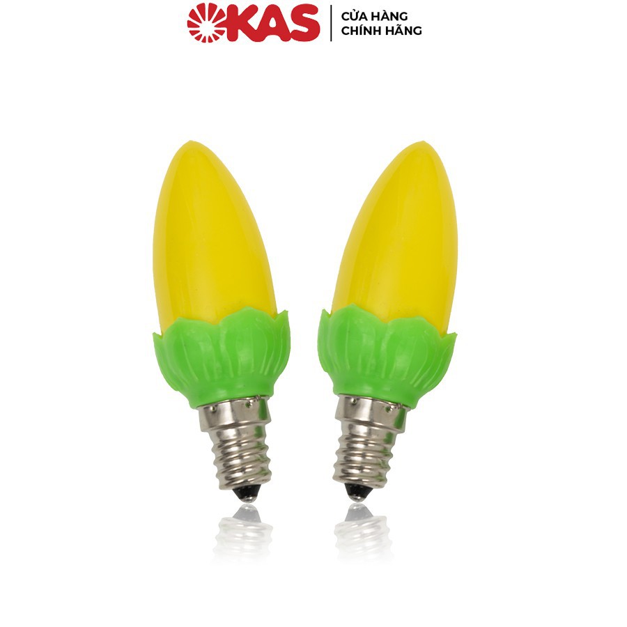 Bóng đèn trang trí 4 màu LED nụ sen OKAS NS - Giá 2 chiếc