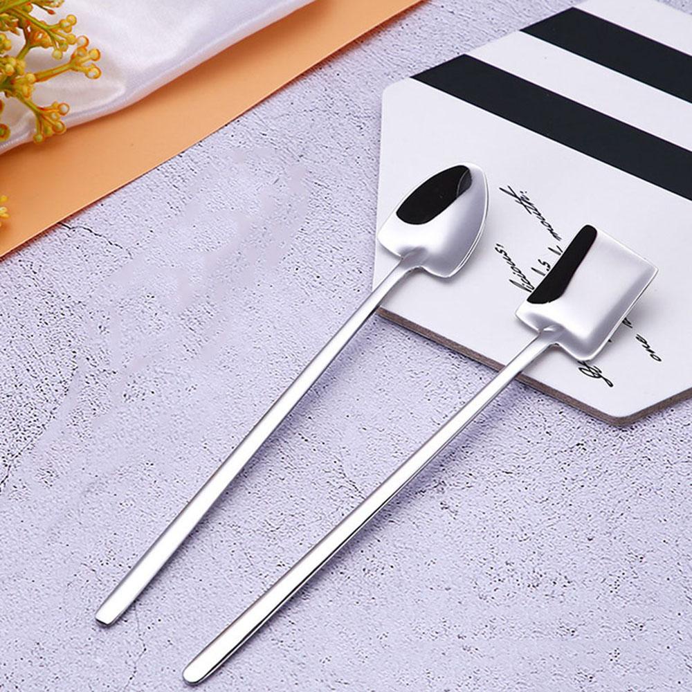 Muỗng Múc Kem / Cà Phê Cán Dài Hình Xẻng Độc Đáo