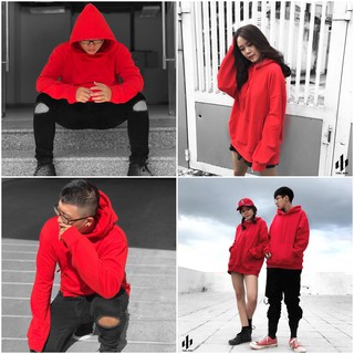[ẢNH THẬT 100%] ÁO HOODIE ĐỎ NÓN DÀY 2 LỚP NỈ ĐẸP