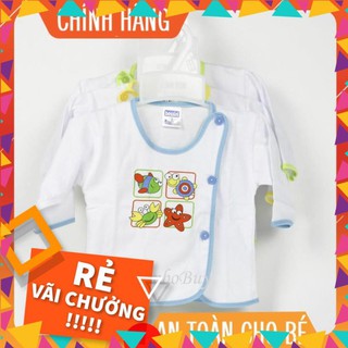 SET 5 ÁO SƠ SINH BÁC SĨ TAY DÀI BOSSINI/ ÁO CÚC LỆCH SƠ SINH