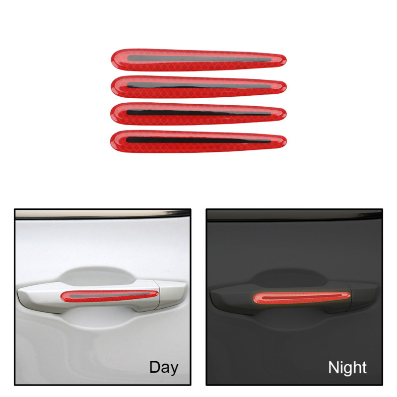 Nhãn dán tay cầm chất liệu sợi carbon phản chiếu thích hợp xe hơi