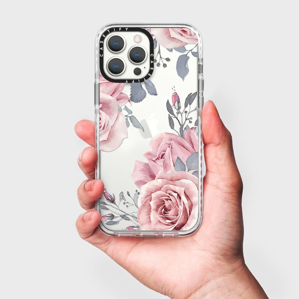 Ốp casetify iphone Rose ốp chống sốc in ảnh theo yêu cầu ốp trong suốt 11/12/13/pro/max/plus/promax/7plus/8plus/x/xr/xs