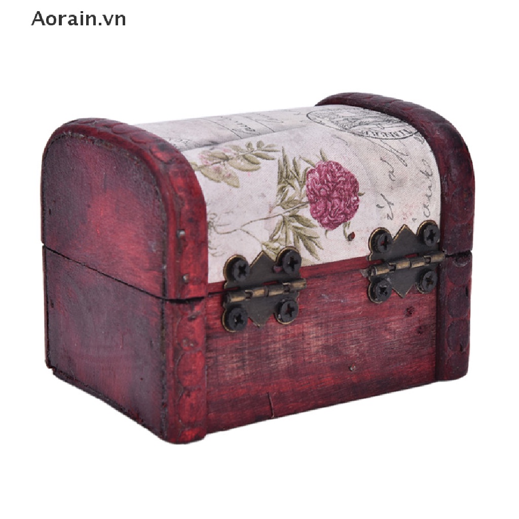 1 Hộp Gỗ mini Có Khóa Kim Loại By