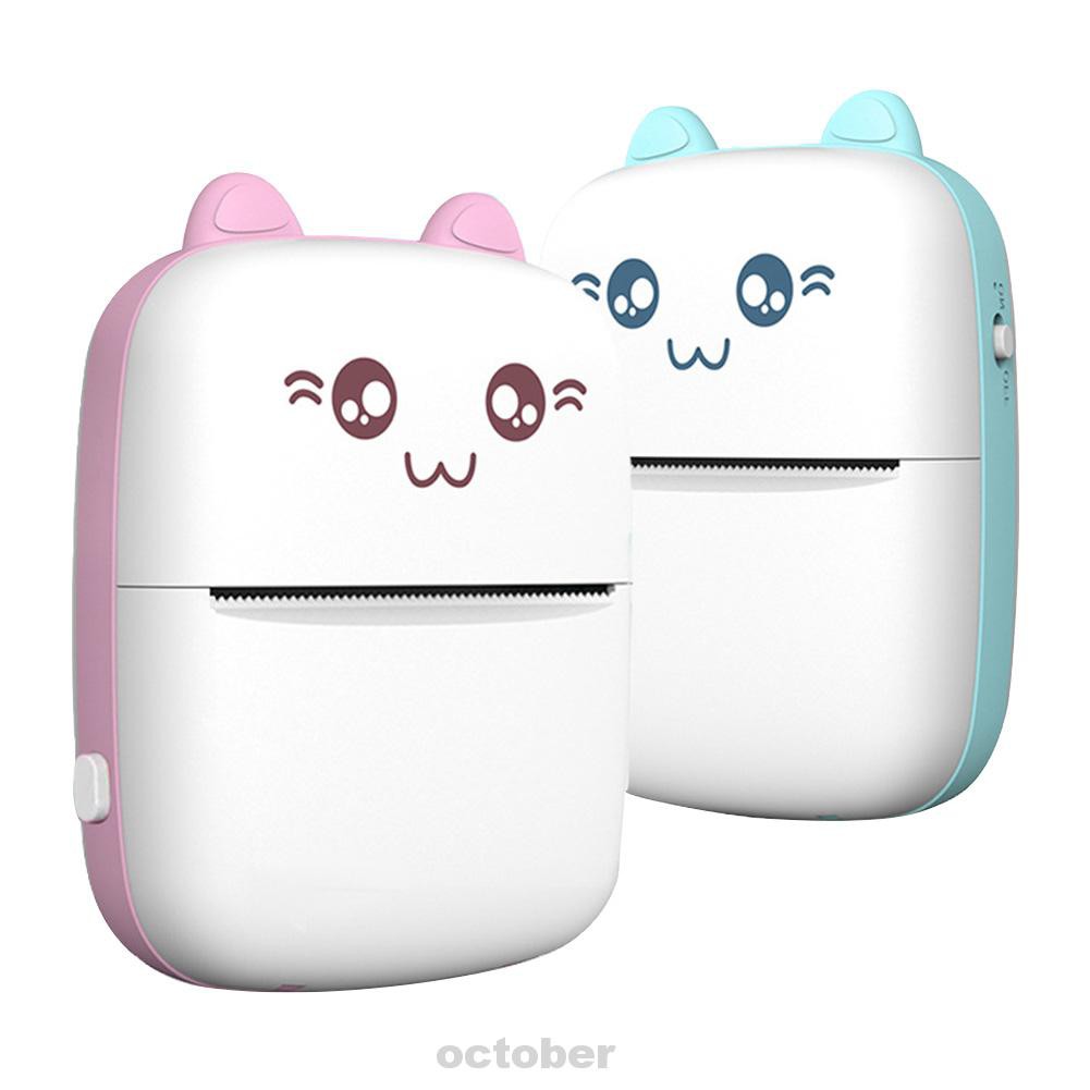 Cute Office Rechargeable Receipt Wireless Bluetooth Mini Portable Photo Label 200dpi HD Thermal Printer | BigBuy360 - bigbuy360.vn