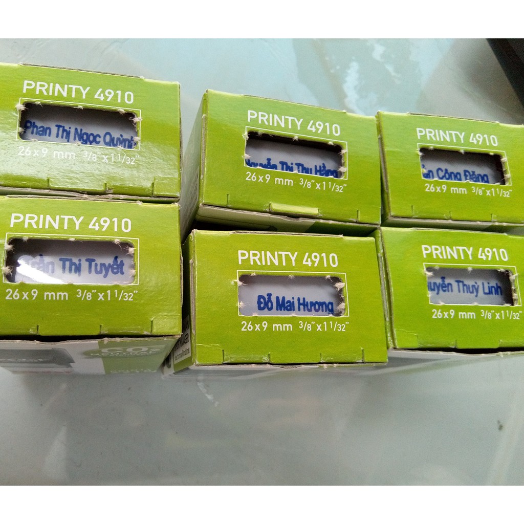 Dấu Trodat Printy 4910 Dấu Tên 1 Dòng Ngắn
