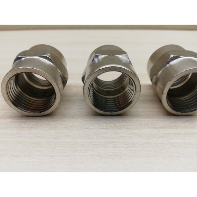 NỐI 2 ĐẦU RĂNG TRONG PHI 21 INOX, LOẠI DÀY. Măng xông Inox