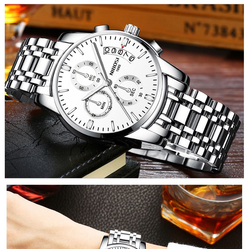 [SIÊU HOT] ĐỒNG HỒ NAM NIBOSI 2353 MẪU MỚI SIÊU PHẨM THÁNG 9/2018, CÁ TÍNH, MẠNH MẼ, MANG PHONG CÁCH RIÊNG BIỆT | BigBuy360 - bigbuy360.vn