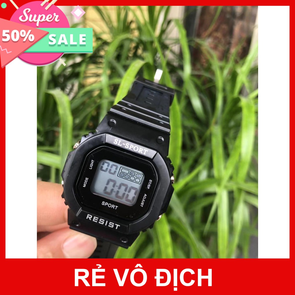 Siêu sale-Free Ship 99k-Đồng Hồ Thể Thao SL-Sprot cao cấp dây cao su đúc đặc-Chống nước tuyệt đối-Siêu bền