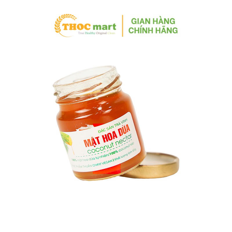 Mật hoa dừa cô đặc Sokfram đặc sản Trà Vinh giàu khoáng chất thay thế mật ong chai 65g