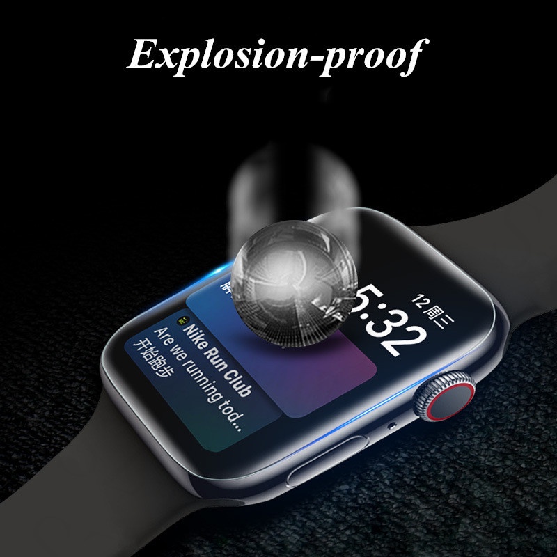 Miếng Dán Hydrogel Mềm Bảo Vệ Màn Hình Cho Apple Watch Series 7 6 5 4 3 2 1 45mm 44mm 42mm 40mm 38mm