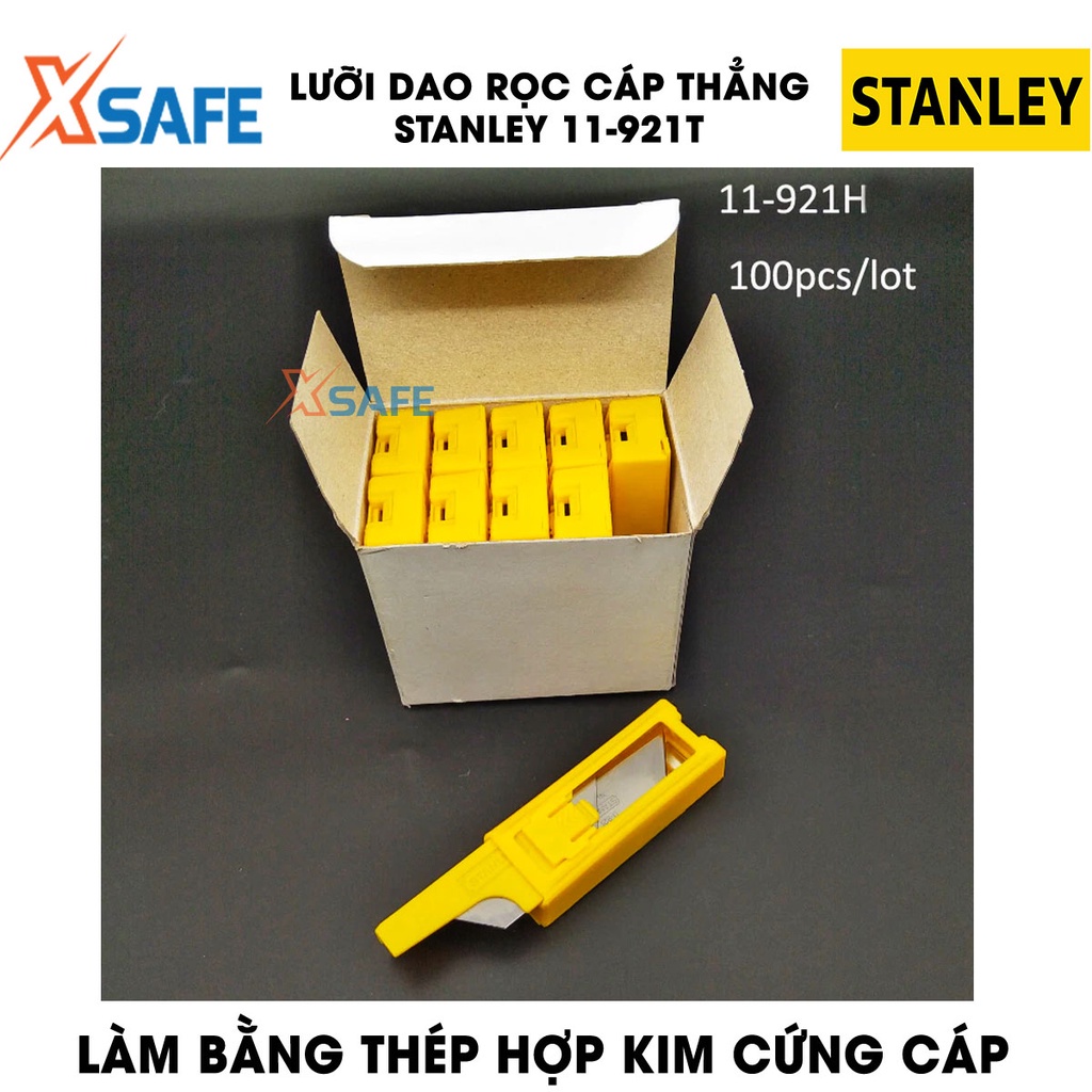 Lưỡi dao rọc cáp thẳng STANLEY gia công thép hợp kim carbon không gỉ Lưỡi dao rọc cáp Stanley chính hãng chất lượng cao