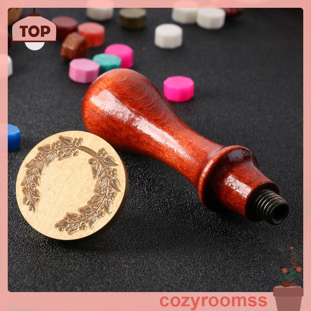 Đầu con dấu sáp bằng đồng phong cách vintage dùng niêm phong trang trí túi quà tặng thủ công