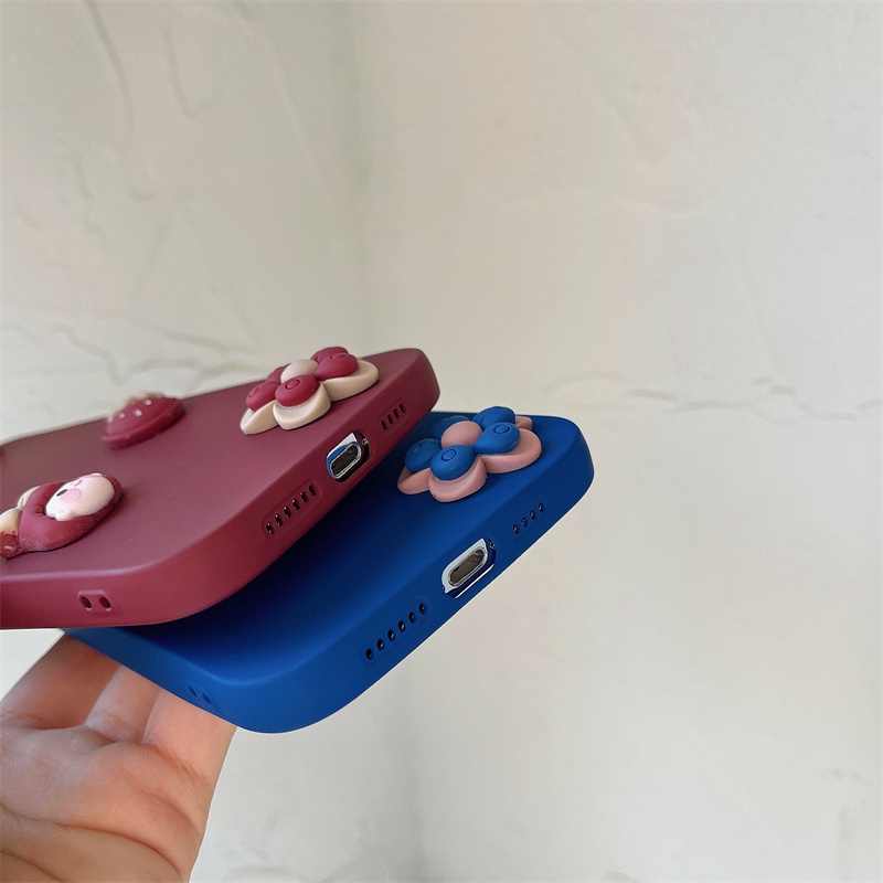 Ốp Điện Thoại Chống Sốc In Hình Cô Gái Và Hoa Anh Đào Cho iphone 15 pro max 14 / 13 / 12 / 11 pro max xs xr xsmax 7plus 8plus