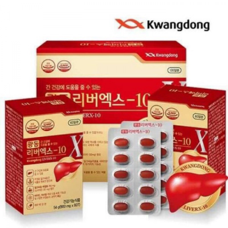 Viên Uống Bổ Gan Kwangdong LiverX-10 Hàn Quốc, Hộp 120 Viên