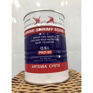 Lon Artermia Mỹ OSI chính hãng (tỉ lệ nở 90%-95%)  rất phù hợp làm thức ăn cho cá bột betta, cá bột guppy