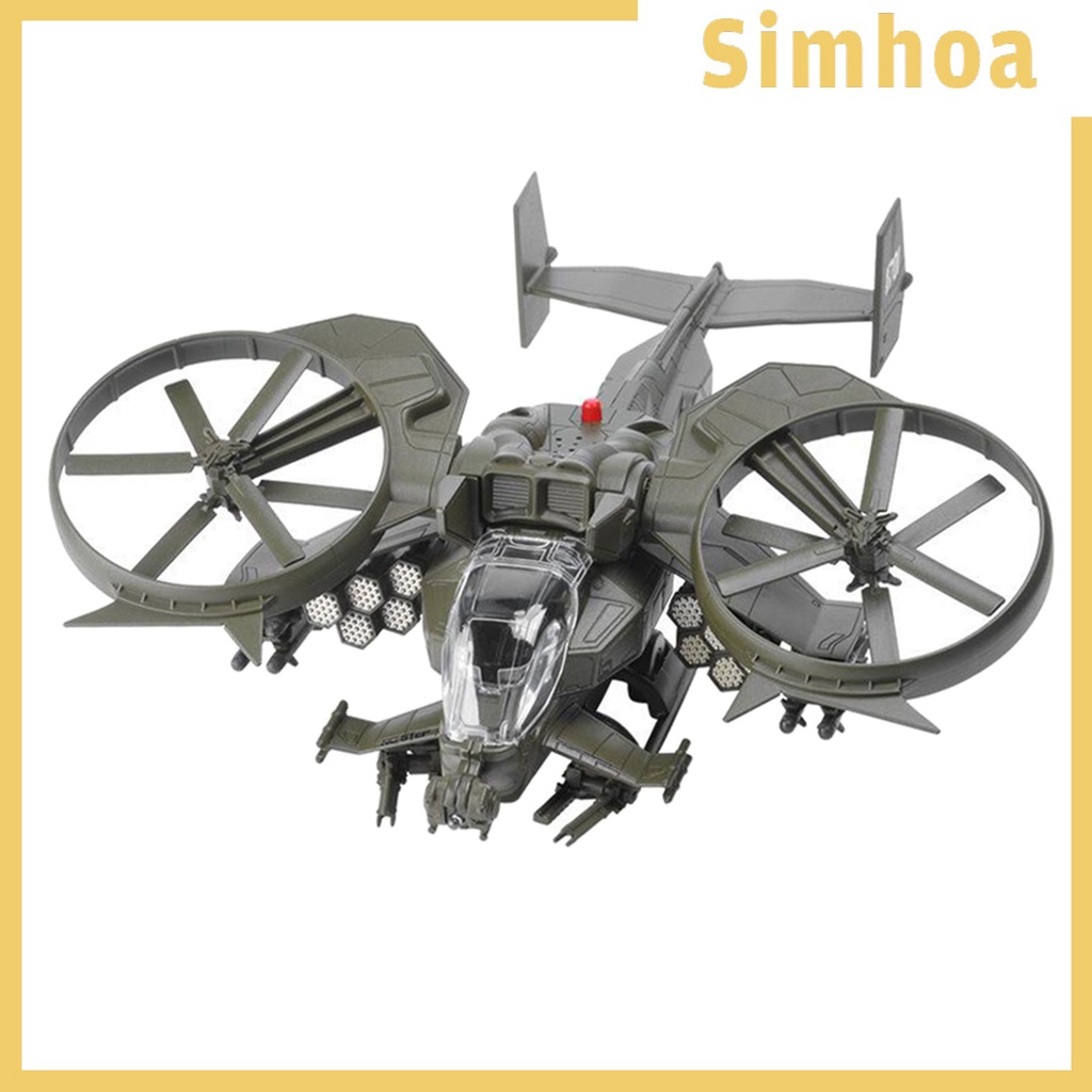 Mô hình máy bay trực thăng chiến đấu hợp kim tỉ lệ 1:48 dành cho trang trí văn phòng nhà cửa