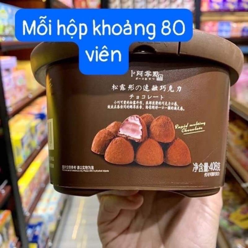 SOCOLA TƯƠI NAMA - SOCOLA TƯƠI 408GR XÔ 80 VIÊN GIÁ 77K