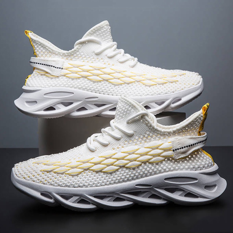 Giày Nam Thể Thao Màu Trắng Hàn Quốc Thời Trang họa tiết VCT09