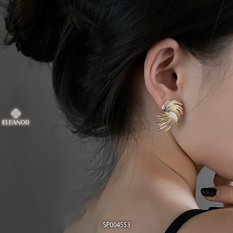 Bông tai nữ chuôi bạc 925 Eleanor Accessories hình độc lạ cá tính phụ kiện trang sức 4553
