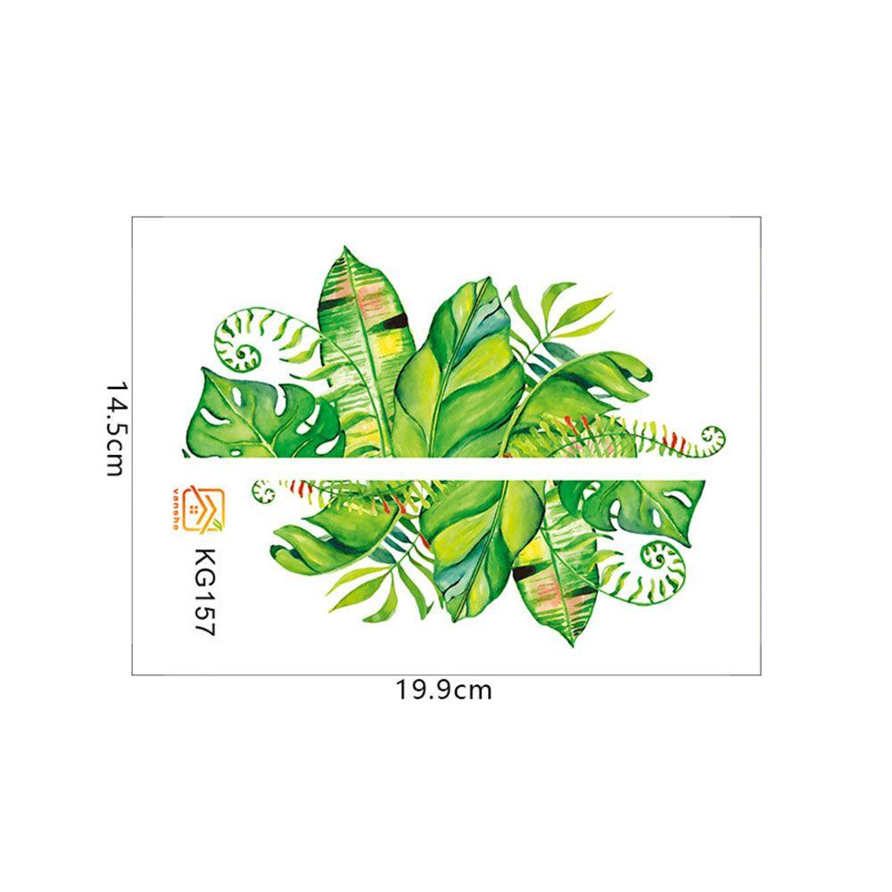 MUVAKO Sticker Dán Công Tắc Hình Lá Cây Phong Cách Bắc Âu
