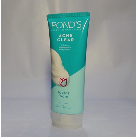 Sữa Rửa Mặt Pond'S Acne Clear Giảm Mụn,ngừa mụn hiệu quả,sạch bụi bẩn,dầu nhờn và vi khuẩn, tuýp 100g