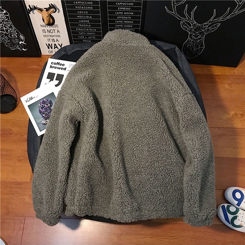 Áo khoác IELGY có đệm cotton dáng rộng phong cách Harajuku thời trang Hong Kong cho nữ