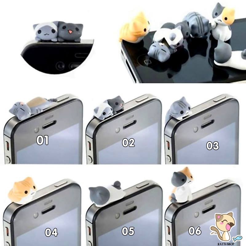 Plug chống bụi điện thoại Neko-chan