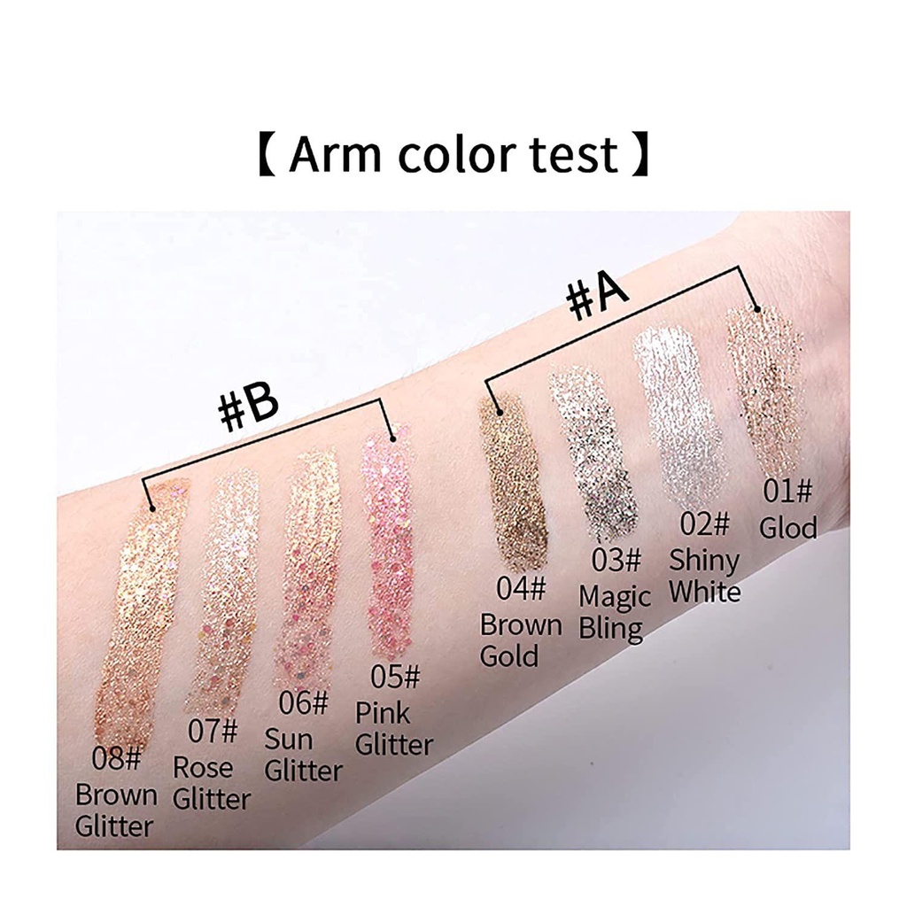 Set 4 Bút Kẻ Mắt Dạng Lỏng Chống Nhòe Lâu Trôi Thiết Kế Vỏ Hình Kim Cương Độc Đáo