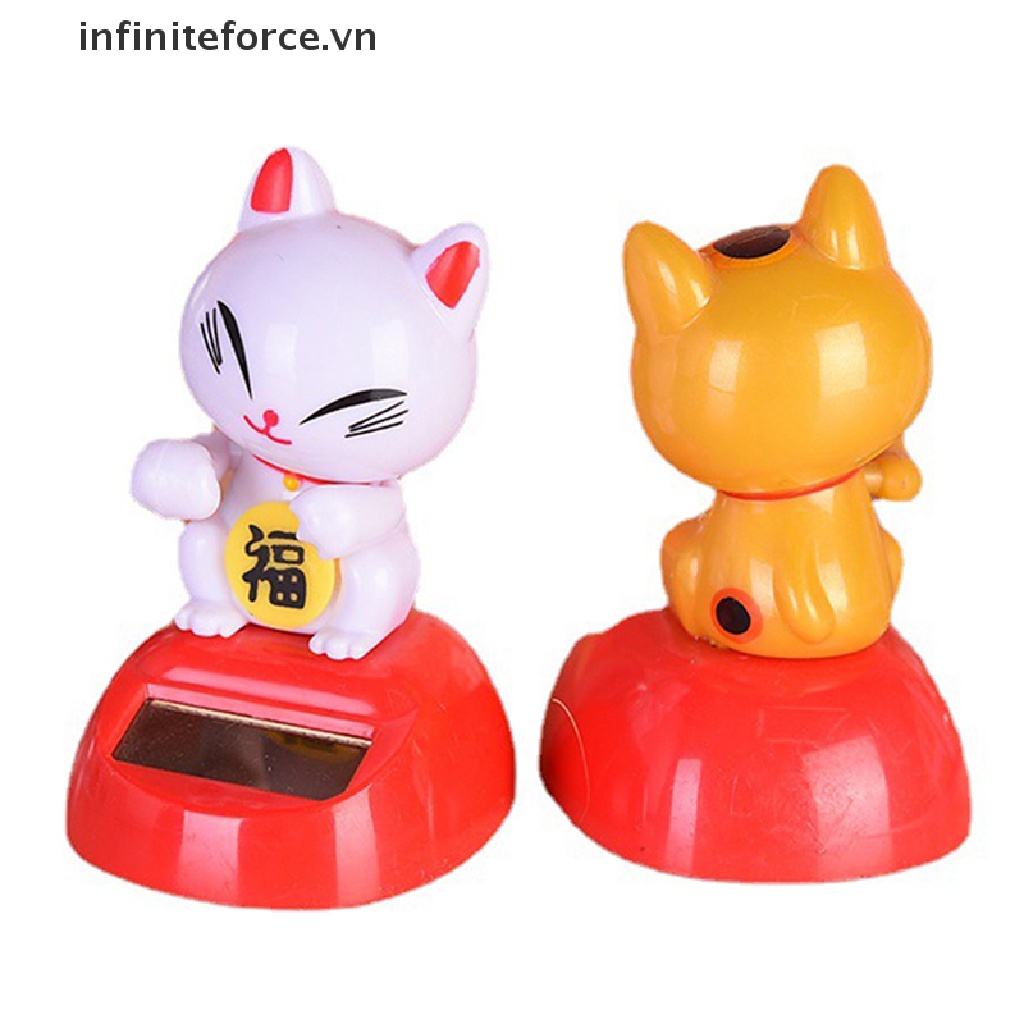Mèo May Mắn Maneki Neko Sử Dụng Năng Lượng Mặt Trời Trang Trí Nhà Cửa / Xe Hơi / Khách Sạn