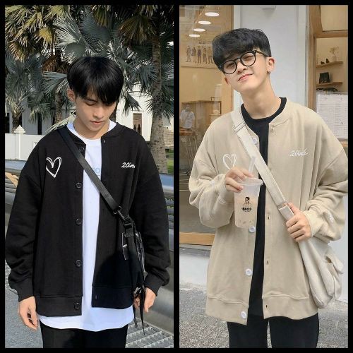 Áo Cardigan THÊU TIM NAM NỮ Unisex, ÁO KHOÁC NỈ,ÁO HOODIE NỮ