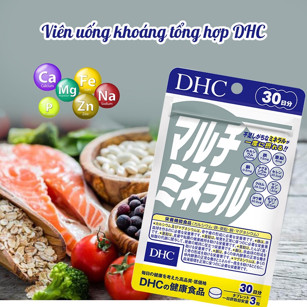 Viên Uống Khoáng Tổng Hợp DHC Multi Minerals