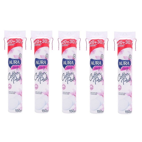 Bông Tẩy Trang Aura Beauty Cotton Pads 150 Miếng - NEON BEAUTY