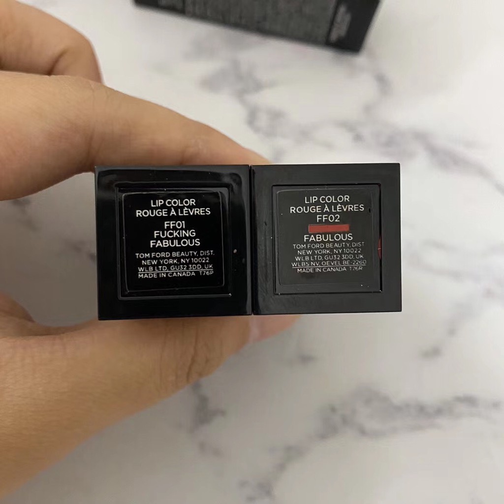 HITAM (Hàng Mới Về) Son Lì Thương Hiệu Tom Ford Tf Ff01 # Ff02 # | BigBuy360 - bigbuy360.vn