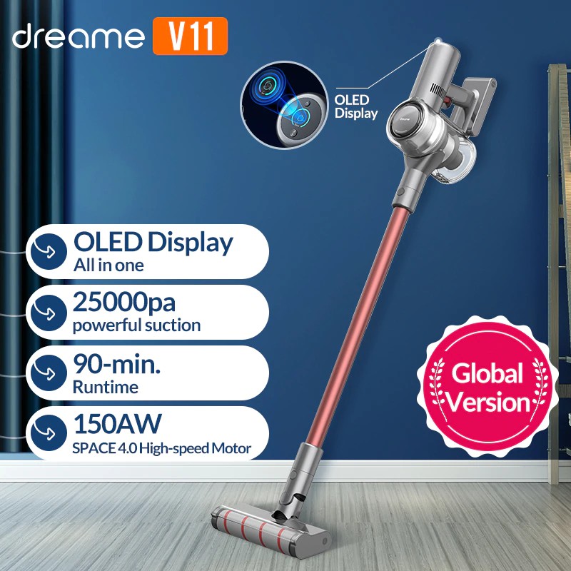 Máy hút bụi không dây cầm tay siêu mạnh Xiaomi Dreame V11/Redroad V17/Redroad V17 Lite(quốc tế) – Lực hút vô địch