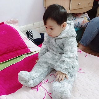 Body lông cừu cho bé từ sơ sinh đến 12 tháng ạ
