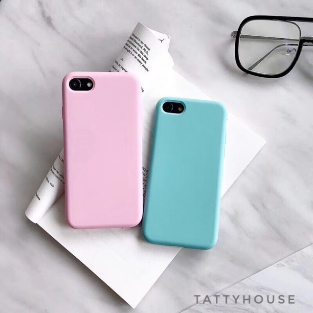 ỐP LƯNG IPHONE TRƠN LÌ NHIỀU MÀU - ỐP IP7/8/7p/8p/X/Xs/11/11prm/12/12prm/12mini| Tattyhouse |